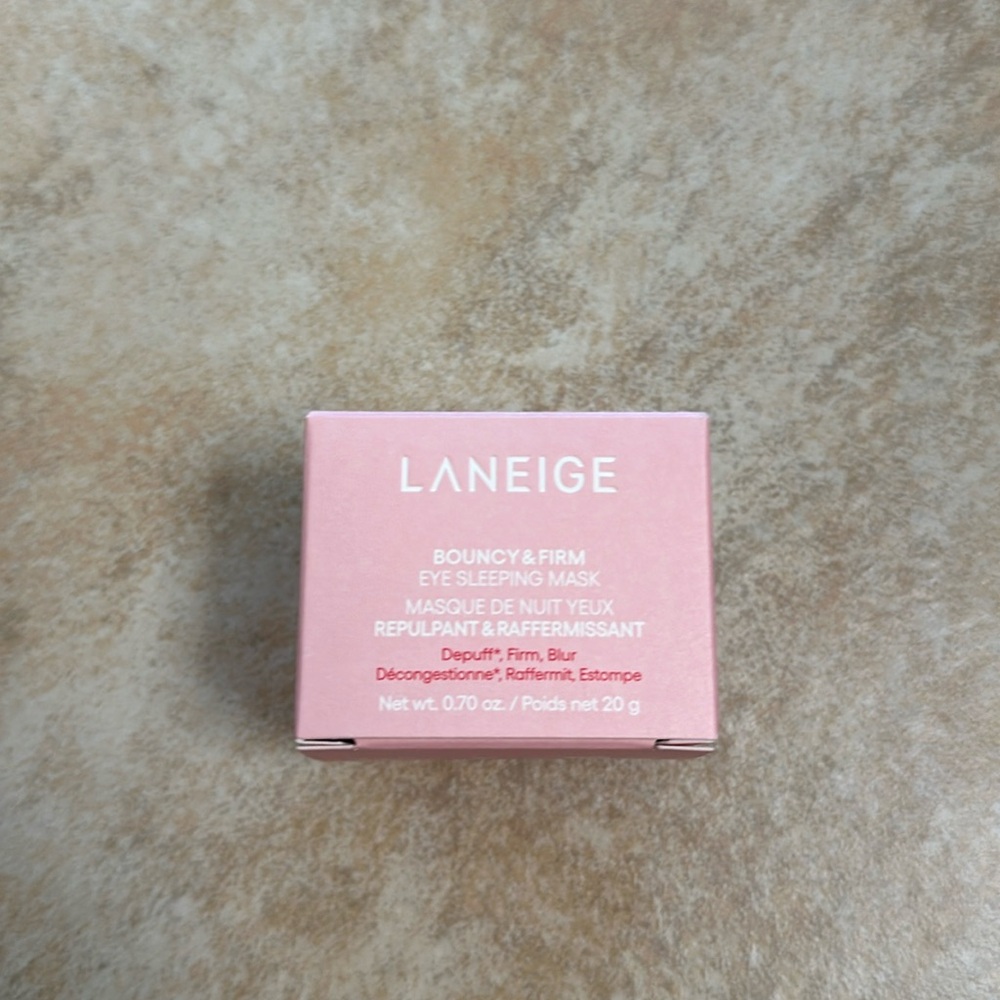 LANEIGE Bouncy & Firm Eye Brightening Sleeping Mask with Peony + Collagen Comple